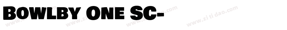 Bowlby One SC字体转换